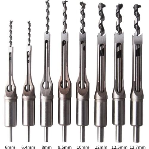 6mm-12mm Drill Bit Wood Working Furniture Making Carpentry Tool Supplies Punch Bit Professional Steel Dowel Plug Cutter Tenon