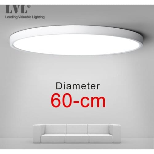LED Panel Light 36W 45W High Power D480 D600 220V Home Lighing 5000K Living Bedroom Lamps Ultrathin Surface Mounting Panel Lamp