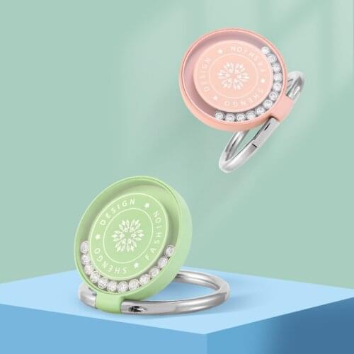 Spin Rotatable Thin Magnet Metal Finger Ring Phone Holder 360 Degree Rotatable Smartphone Socket For Magnetic Smartphone Stand