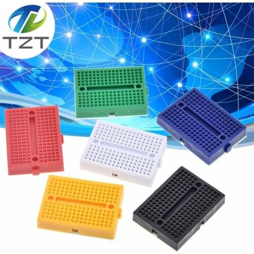 TZT SYB-170 Mini Solderless Prototype Breadboard 170 Tie-points 35*47*8.5mm for arduino Diy Kit