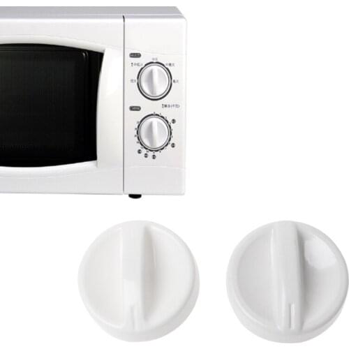 2Pcs Universal Microwave Oven Plastic Spool Rotary Knob Timer Control Switch New