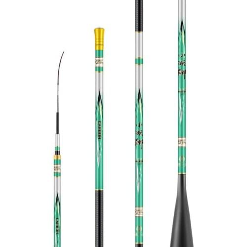 2020 New shrink 3.6m/3.9m/4.5m/5.4m Carp fishing rod stream hand pole super light extremely fine carbon fiber fishing pole