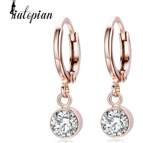 Italina Rigant Spring New Arrival Classic Hoop Earrings Brincos With Alloy Anti-Allergy Girl Jewelry 1#RG85123
