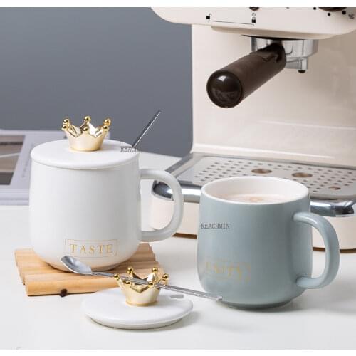 380 Ml Crown Cup Mug Set Coffee Mug Couple Ceramic Souvenir Wedding Bridal Lovers Gifts