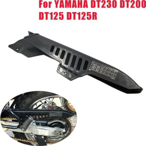 DT 125 200 230 Motorcycle plastic Chain Guide Slider Cover Swingarm Protection For YAMAHA DT230 DT200 DT125 DT125R Black