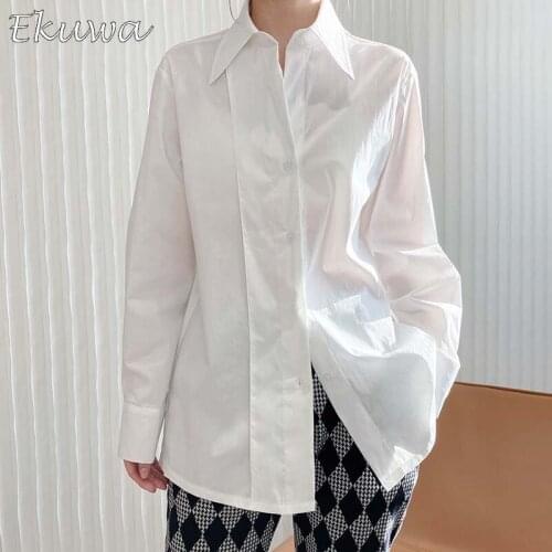 Женские рубашки оверсайз EKUWA China At AliExpress