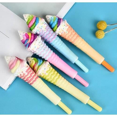 PP Excellent Creative Stress Relief Gel Pen 5 Colors Cartoon Pen Eco-friendly for Office