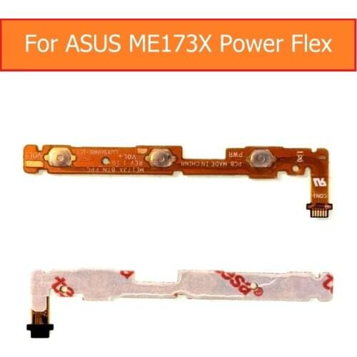 Up Low connector Volume button flex cable For Asus MeMO Pad HD ME173X 7.0" Switch on off power Flex cable power sleep keypad