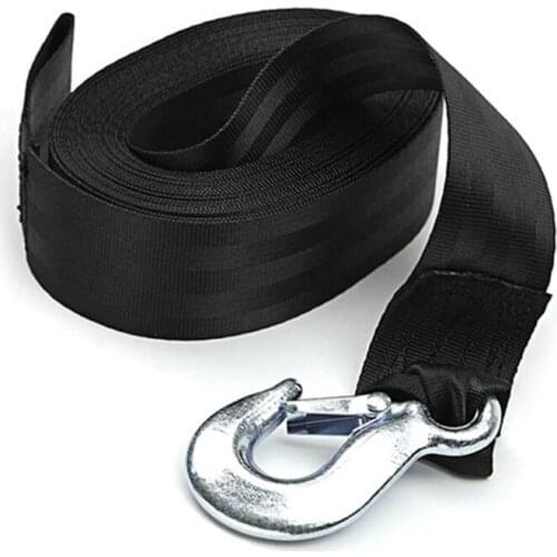 Wearproof Trailer Boat Winch Strap 4/6Meters Vehicle Emergency Rescue Rope Belt Boat Transportation Fixed Rope