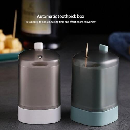 Toothpick box automatic pop-up bucket storage box creative simple household fun push-type portable toothpick holder Dispenser
