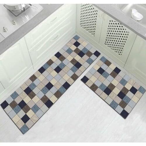 Modern Bohemian Style Kitchen Mat Anti-Slip Area Mats for Living Room Balcony Bathroom Carpet Doormat Bath Mats Bedroom Tapete