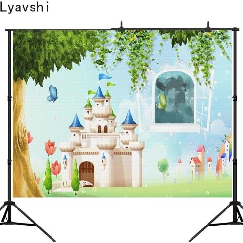 Lyavshi Photography Backdrops Newborn Castle tree fairy tale Photographic Background Baby Shower Decor Photocall Photo Studio