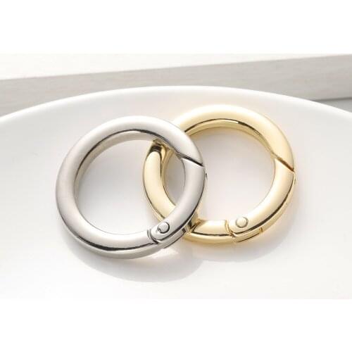 Metal Spring Gate O Ring Openable Buckle Pendant Clasp Handbag Bag Strap Belt Shoulder Clip Trigger Diy