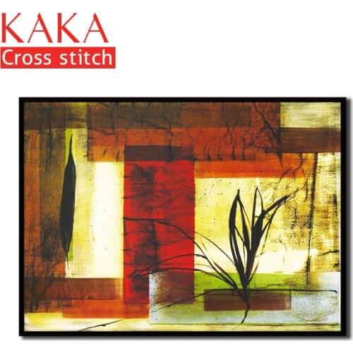 Cross stitch kits,Embroidery needlework sets with printed pattern,11CT canvas for Home Decor Painting,Flowers Full NCKF005