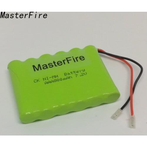 MasterFire Brand New 7.2V AAA 800mAh Ni-MH Battery Rechargeable Batteries Pack with Plugs