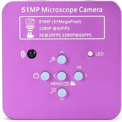 New 51MP 2K 1080P 60FPS FHD HDMI-Compatible USB Microscope Camera for Mobile Repair Soldering