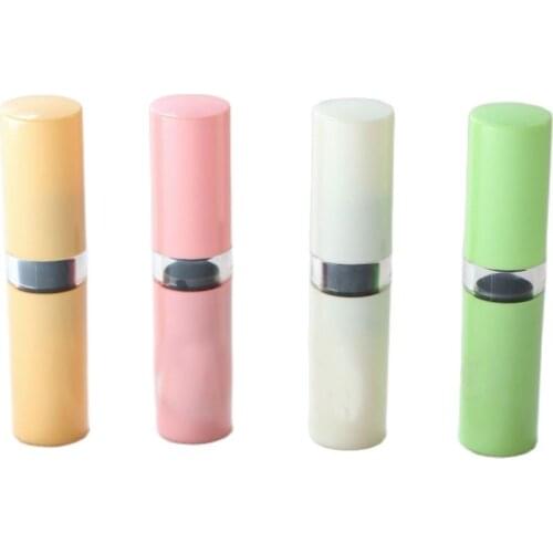 New Brand Lovely DIY Cosmetic Container, Colorful Lipstick Fashion Tube, Plastic Lip Balm Empty Packing Bottle,100pcs/lot