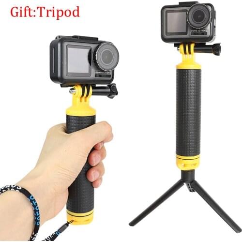 Float Hand Grip Diving Monopod for GoPro Hero 8 7 6 5 4 Yi 4K SJCAM EKEN Dji Osmo Action Camera Swimming Accessories Gift Tripod