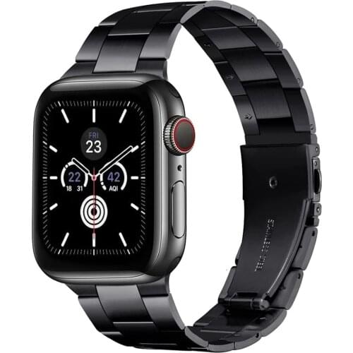 Thin Metal Bands for Apple Watch 6 SE Band 44mm 40mm Stainless Steel Wristband Strap for iWatch 5/4/3/2/1 38mm 42mm Bracelet