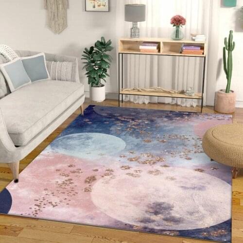 Pink Universe Galaxy Planet 3D Carpets for Living Room Bedroom Area Rugs Baby Crawl Mat Child Room Game Big Carpet Kids play Rug