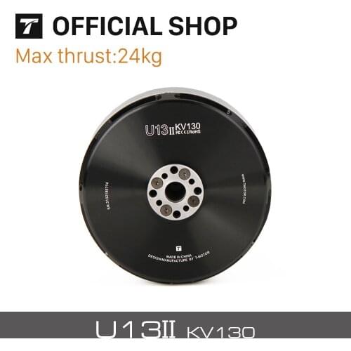 T-MOTOR U13 II KV65 KV130 rc motor outrunner big thrust Brushless Motor for Heavy Lift Load Quadcopter Industrial Appplication