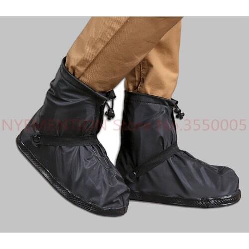Waterproof Shoes Covers Reusable Rain Snow Anti-Slip Women Rain Shoe Motorcycle Rainboot Travel Overshoes Boot 50pcs