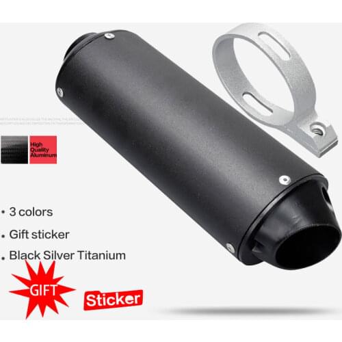 28mm 32mm 38mm 51mm Motorcycle Exhaust Muffler Pipe for 125cc 150cc 160cc Dirt Pit Bike ATV For Honda For Yamaha for Kawasaki