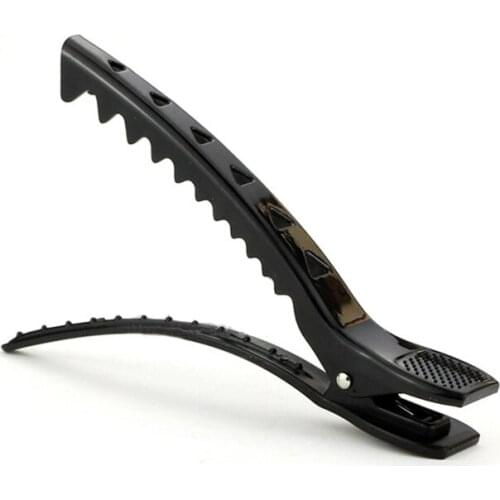 6pcs/set Alligator Hair Clips Black Hairpins Beak Sectioning Clamp Hairdressing Coloring Hair Care Styling Tools Accessory U1094