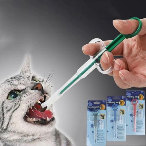 1PC Pet Dog Cat Puppy Pills Dispenser Feeding Kit Given Medicine Control Rods Home Universal Pet Medicine Feeder