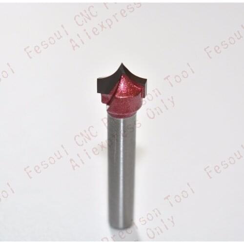6.35mm(1/4'')*9.52mm,1pcs,Free shipping CNC Machine Woodworking Milling Cutter,Solid carbide End Mill,NeedleNose Bit,MDF,Wood