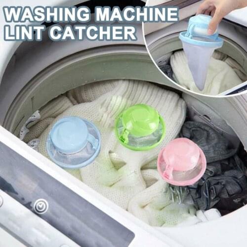 1pcs Floating Pet Fur Catcher Lint Filter Bag Reusable Pet Hair Catcher Remover Tool for Washing Machine Household Tools-30