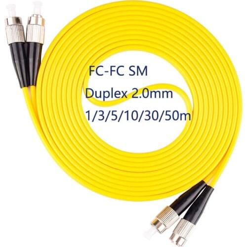 3.0mm 9/125 SM Duplex FC/UPC to FC/UPC Fiber Optic Patch Cord Jumper