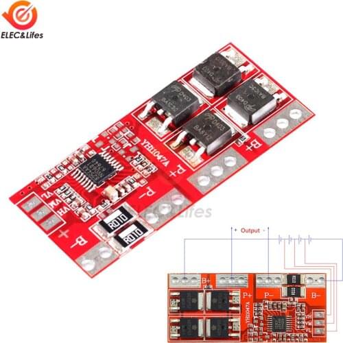 4S 30A 14.4V 14.8V 16.8V High Current Li-ion lithium battery 18650 charger PCB BMS protection board module