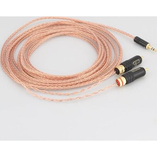 Audiocrast 2 rca to 3.5MM hifi 1 to 2 audio video cable with OFC pure copper Audio Cable