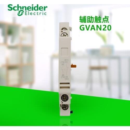 Motor circuit breaker instantaneous auxiliary contact GVAN20 side mounted two normally open motor protector contacts