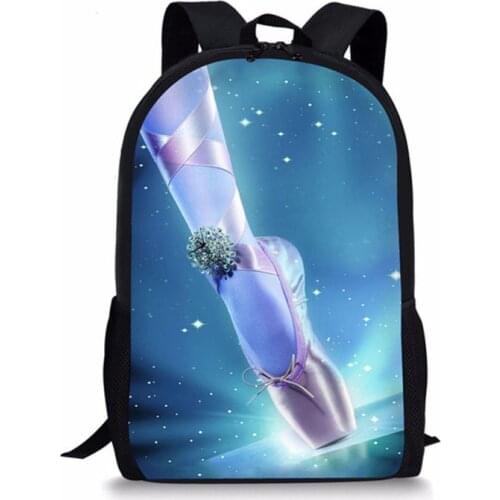 Ballet Shose Girl Print Bags Anime Stundent School Backpack Small Travel Toddle Schoolbag Kawaii Bookbag Mochila Women