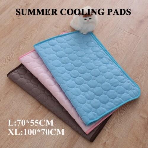 Large Washable Summer Pets Cooling Pad Dogs Sofa Mat Cats Sleeping Pad Soft Beds Air Conditioner Car Mat Heat Proof Mat