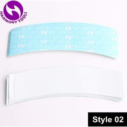 XUCHANG HARMONY 36pcs 0.75"x3" A Contour Blue Liner BY VAPON LACEFX Double Sided Adhesive Super Hair Tape Tabs for Hair Pieces