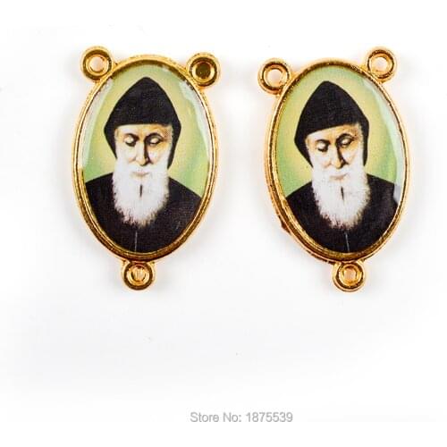 Saint Charbel Makhlouf Alloy Rosary Centers Famous Lebanese Saints