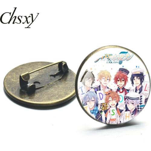 CHSXY Anime IDOLISH7 Boys Girls Brooch Cute Fashion Decorative Brooch Charm Metal Pin Badge For Friends Gift Jewelry Accessories