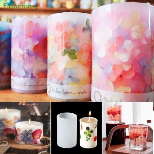 Cylinder Hexagon Scented Candle Silicone Mould Candle Making Supplies DIY Epoxy Resin Molds Soap Aromatherapy Plaster Mold