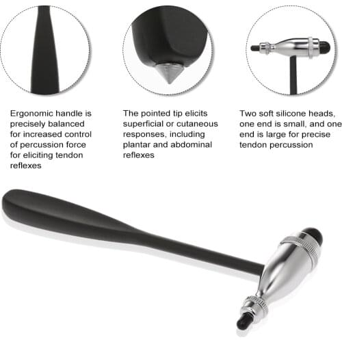 Neurological Reflex Hammer Medical Muscle Diagnostic Hammer Health Care Percussor Leg Back Relaxation Massage Tool