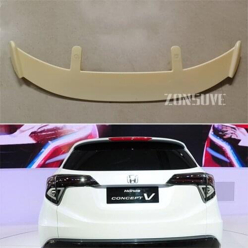 Use For Honda Concept V Spoiler ABS Plastic Carbon Fiber Look Hatchback SUV Roof Rear Wing Body Kit Accessories