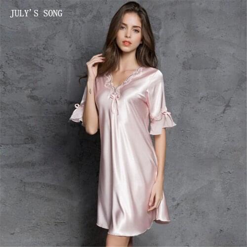 JULY'S SONG Women's Satin Nightgowns