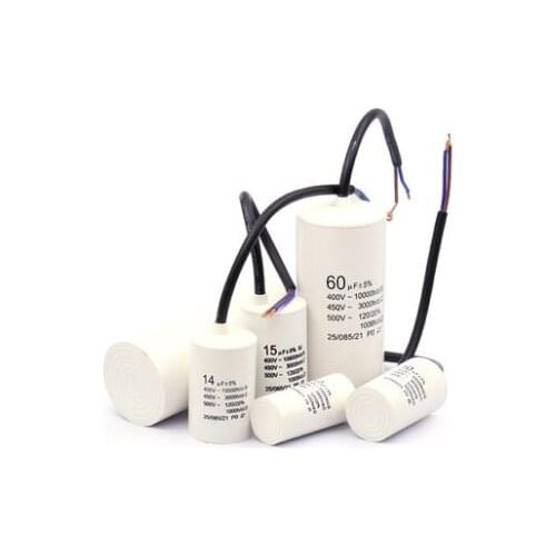 450V 3UF 4UF 5UF 6UF 8UF 10UF 12UF 15UF 18UF 20UF 25UF 30UF 35UF 40UF 45UF 50UF Motor Run Capacitors CBB60 Spade Tabs 450VAC