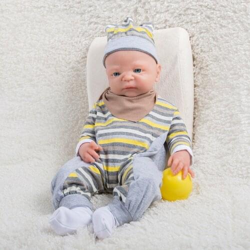 21" Full Body Soft Silicone Reborn Doll Girl Big Eyes Lifelike Baby Doll