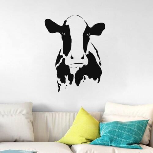 Cute Cow Wall Stickers For Living Room Home Decoration Vinyl Pattern Removable Artistic Sticker Kids Room Decals Poster Z223