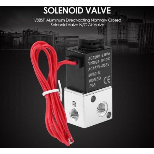 1/8inch BSP Normally Closed N/C Solenoid Valve Water Pressure Controller Switch Temperature Range 10 To + 60 Degrees