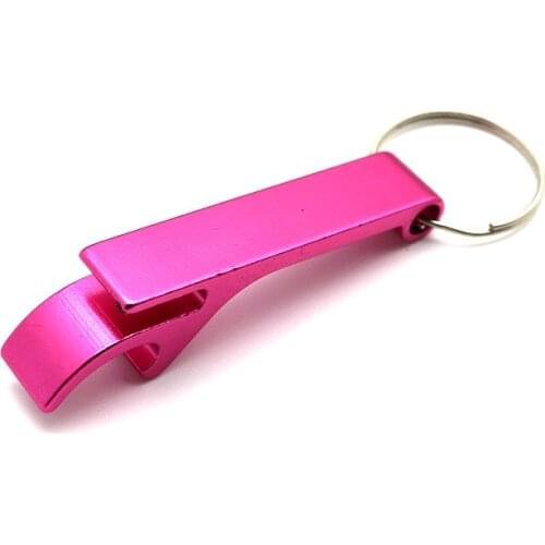 Wholesale Portable Beer Bottle Opener Keychain Mini Pocket Aluminum Alloy Beverage Beer Bottle Opener Wedding Party Favor Gifts