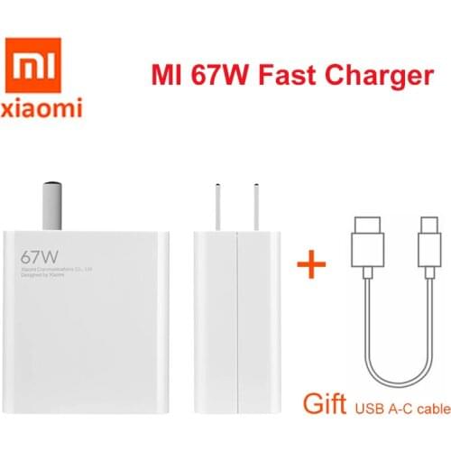 Original Xiaomi Mi 67W Fast Charger for Xiaomi 11 Pro & Xiaomi 11 Ultra 36 Minutes Fully Charged for Macbook Matebook Laptop air
